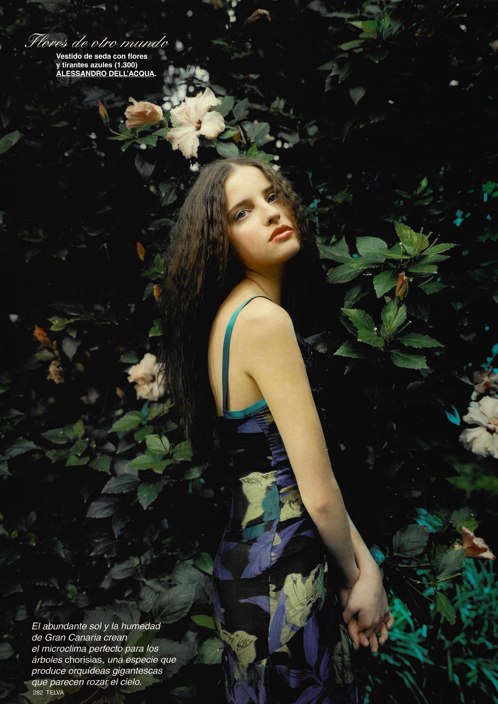 Deep floral fashion editorial and beauty direction by Cuca Jaramillo, titled Wild Purity for international magazine publication.
