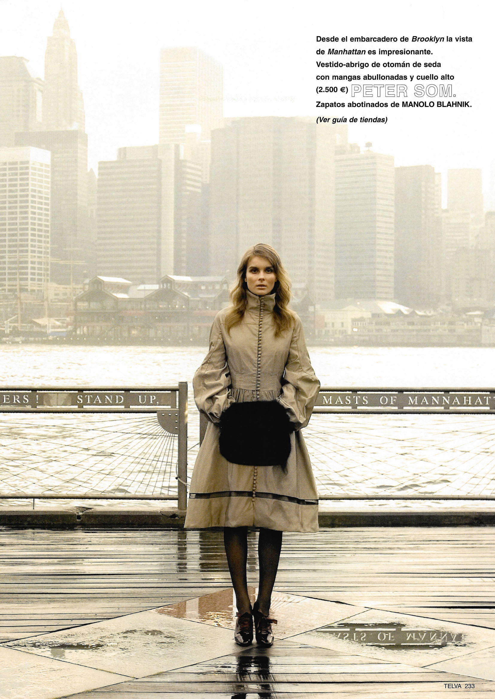 International fashion editorial in New York styled by Cuca Jaramillo for Telva Magazine.