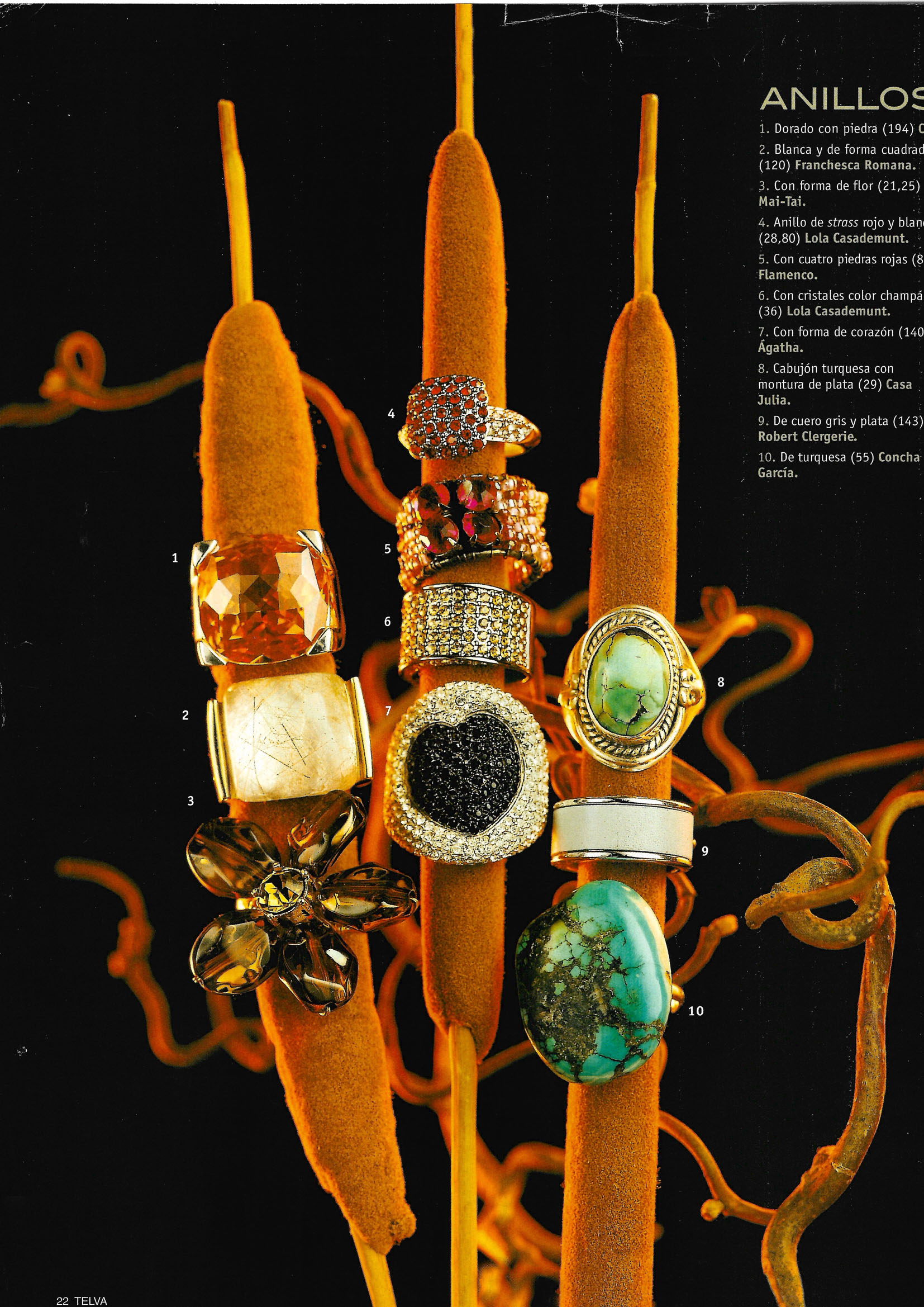 Still life and prop styling for high-end jewelry editorial curated by Cuca Jaramillo.